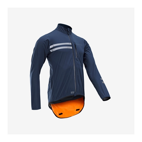 Bild von Regenjacke Rennrad langarm RC500 Herren dunkelblau