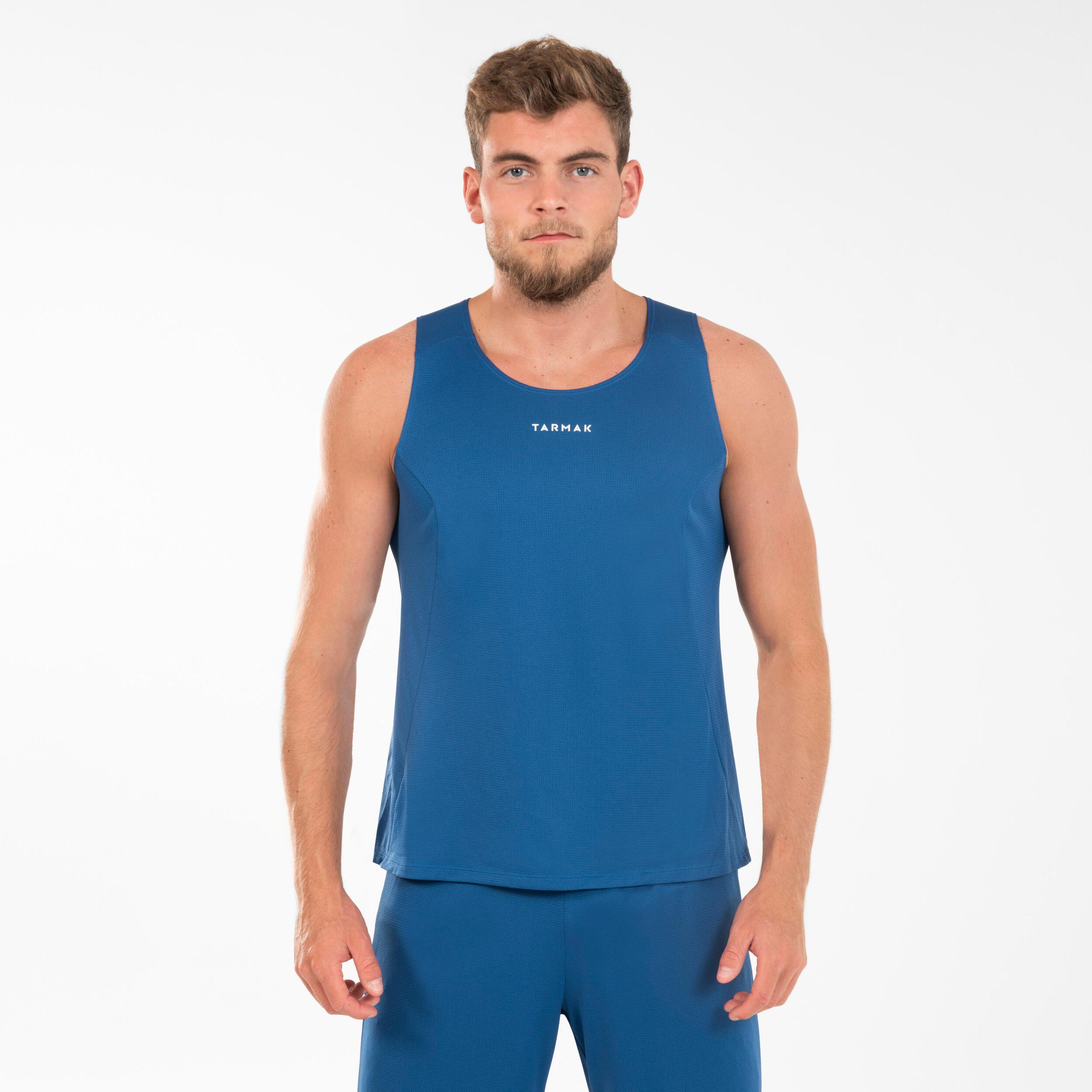 Bild von Damen/Herren Basketball Trikot ärmellos ‒ T100 marineblau