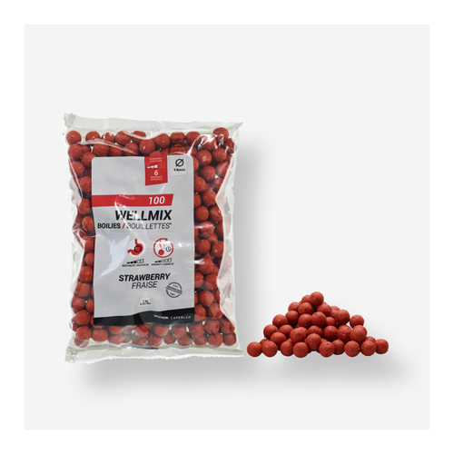 Bild von Wellmix Boilies Erdbeere 14 mm 1 kg