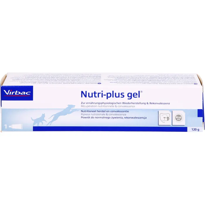 Bild von Virbac Nutri-Plus Gel | 120 g | Ergänzungsfuttermittel für Hunde und Katzen zur Nahrungsergänzung und Rekonvaleszenz | Appetitanregender, hoch konzentrierter Energieträger