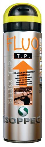 Bild von 12 Stk. Soppec Baustellenmarkierspray FLUO TP neongelb 500ml Spraydose 141517E