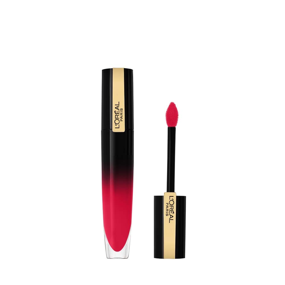 Bild von L'Oréal Paris Rouge Signature Brilliant 306 Be Innovative, rot, leichter und farbintensiver Ink-Lippenstift mit glänzendem Finish, 1 Stück