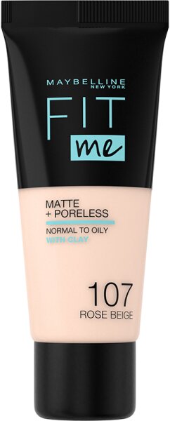 Bild von Maybelline Fit Me! Matte and Poreless Foundation 30 ml (verschiedene Farbtöne) - 107 Rose Beige