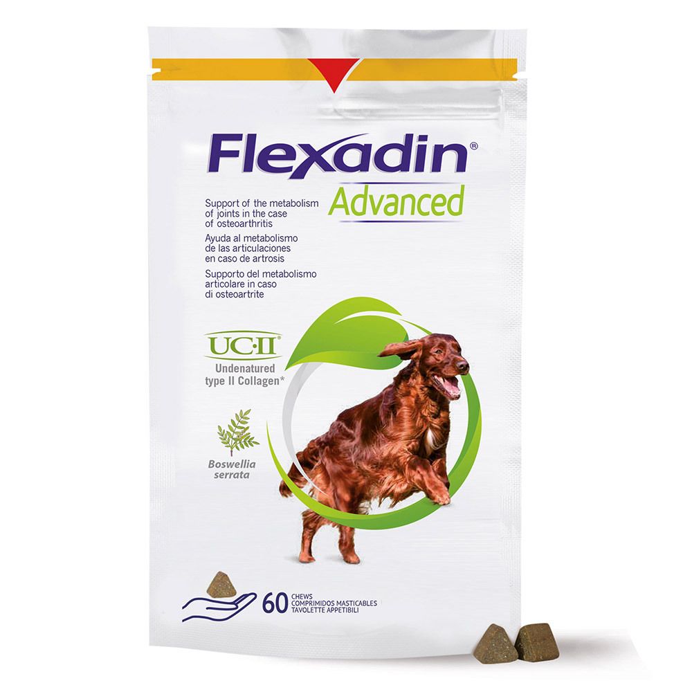 Bild von Vetoquinol Flexadin Advanced Dog Snack 60 Units Mehrfarbig