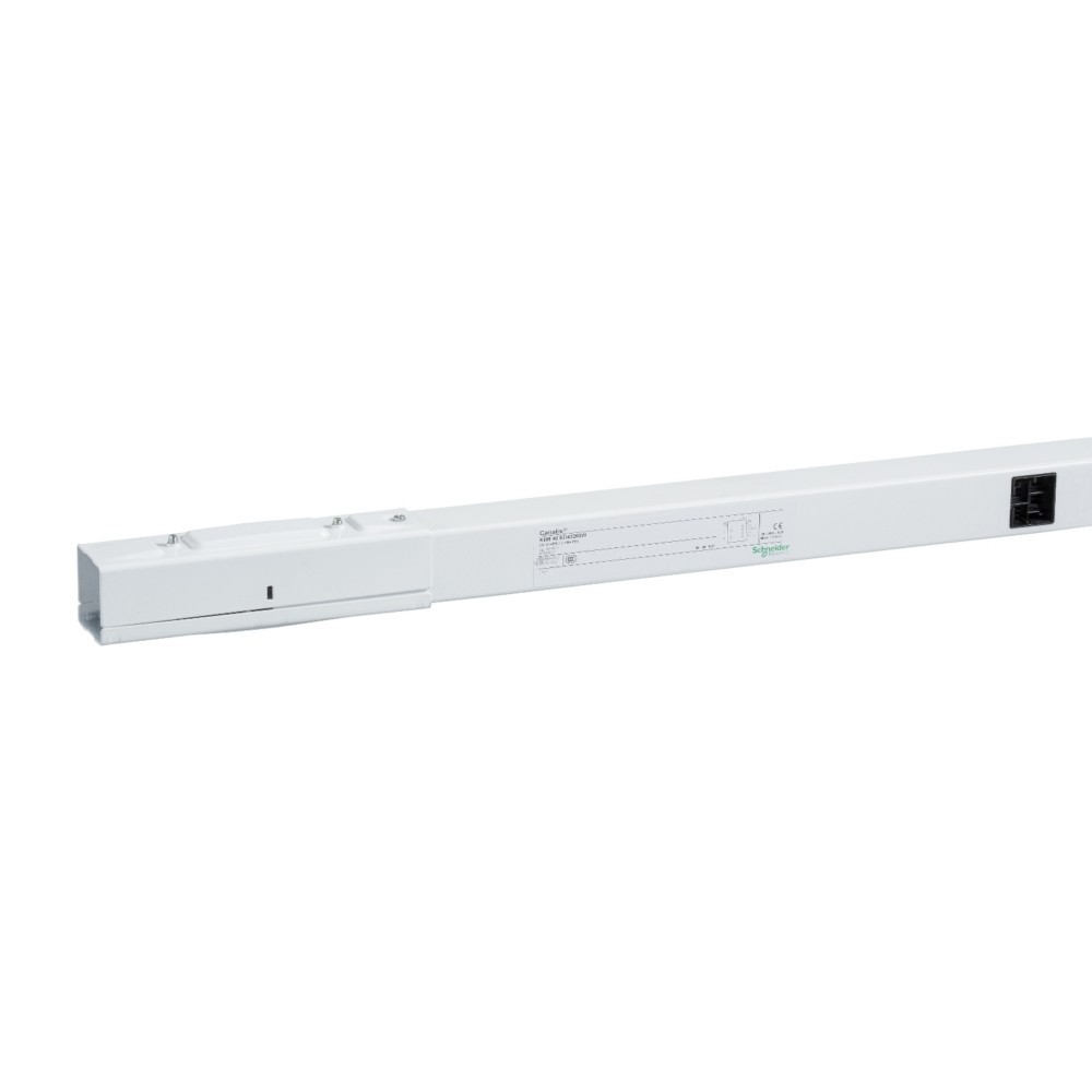 Bild von Schneider Electric SE KBB25ED4303W Schienenkasten, gerade, 25A, 3 AbgÃ¤nge, 3m, 3L+N+PE, weiÃ, (6StÃ¼ (Verteiler), Elektronikzubehör + Gehäuse, Weiss