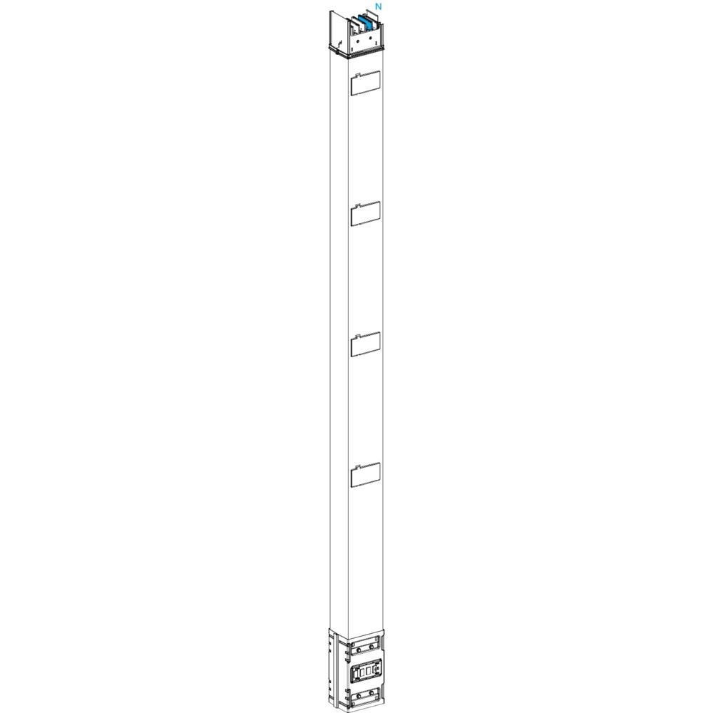 Bild von Schneider Electric SE KSA630EV4254 Steigleitungs-Schienenkasten 630A4 Abg. 2.5m (Verteiler), Elektronikzubehör + Gehäuse, Weiss