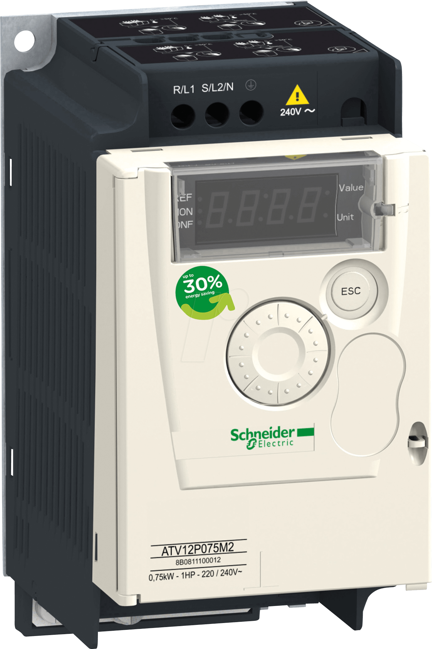 Bild von Schneider Electric ATV12P075M2 Speicherprogrammierbare Logiksteuerungsmodul (SPS) (ATV12P075M2)