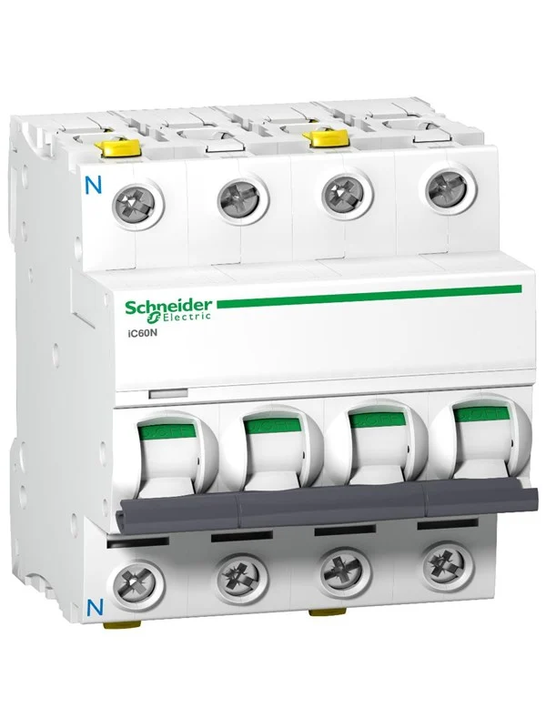 Bild von Schneider Electric Acti9 ic60n miniature circuit breaker 3p + n 10 a c curve 10 ka
