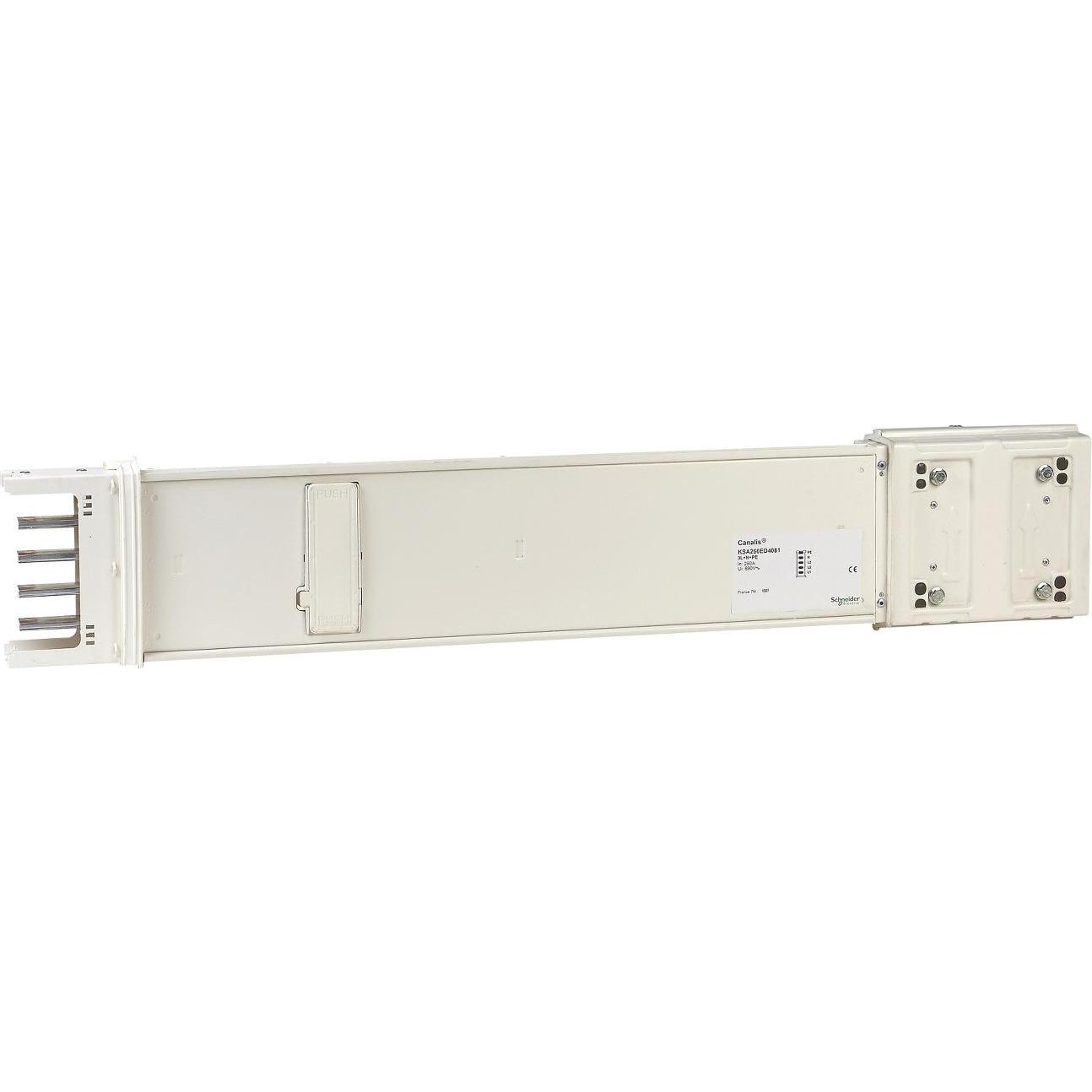 Bild von Schneider Electric SE KSC250ED4081 Gerader Schienenkasten 0, Elektronikzubehör + Gehäuse, Weiss