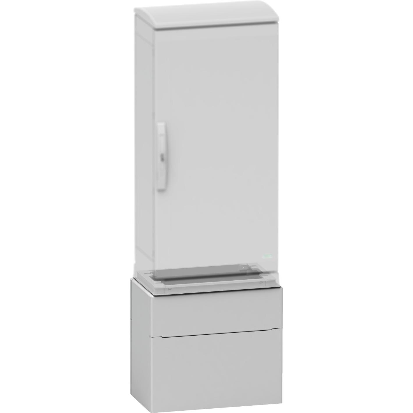 Bild von Schneider Electric NSYZZ5104G 7035 poly H500 B1035 T410 PLAZ Sockel, Serverschrank Zubehör, Grau
