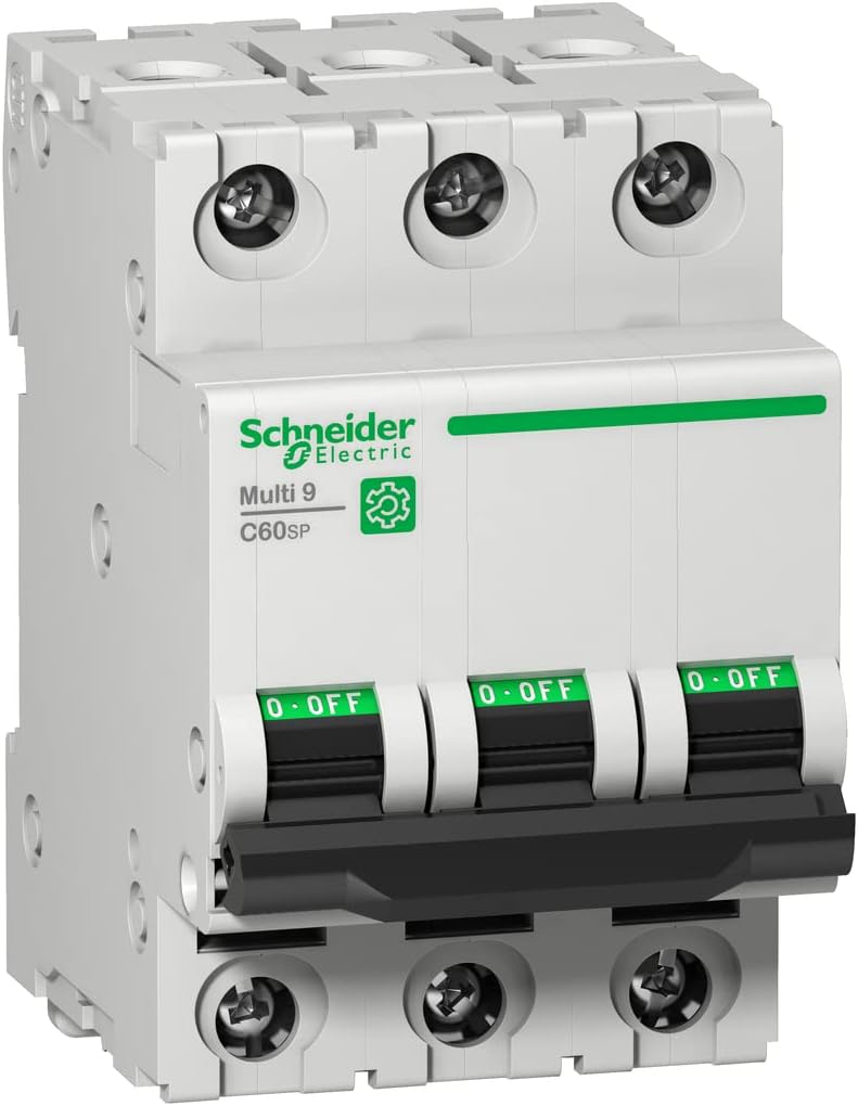 Bild von Schneider Electric C60SP Haushalts-MCB Leitungsschutzschalter Typ C, 3-polig 6A 440V, Abschaltvermögen 15 kA Multi 9