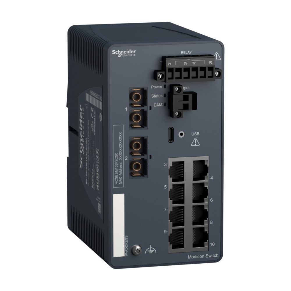 Bild von Schneider Electric MCSESM103F2CS0 (8 Ports), Netzwerk Switch