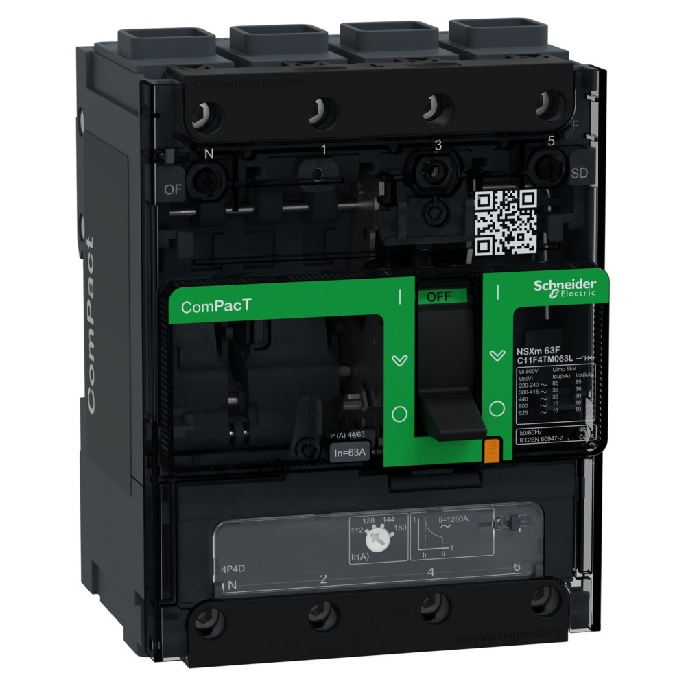 Bild von Schneider Electric Kompaktleistungsschalter C11F4TM063L