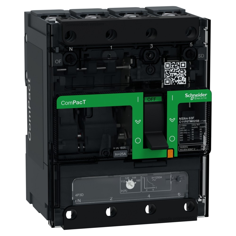 Bild von Schneider Electric Kompaktleistungsschalter C11F6TM025B