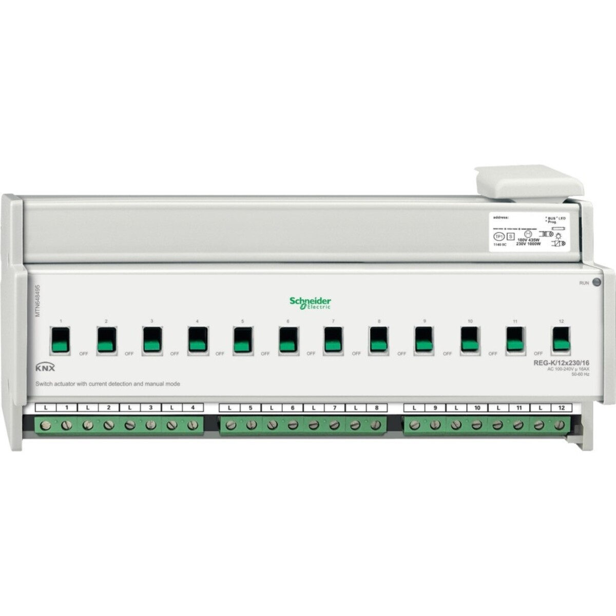 Bild von Schneider elec RLS - cco 63 00 - Aktor Binärschiene Detektor Stromdetektor 16 A 12 Kanäle
