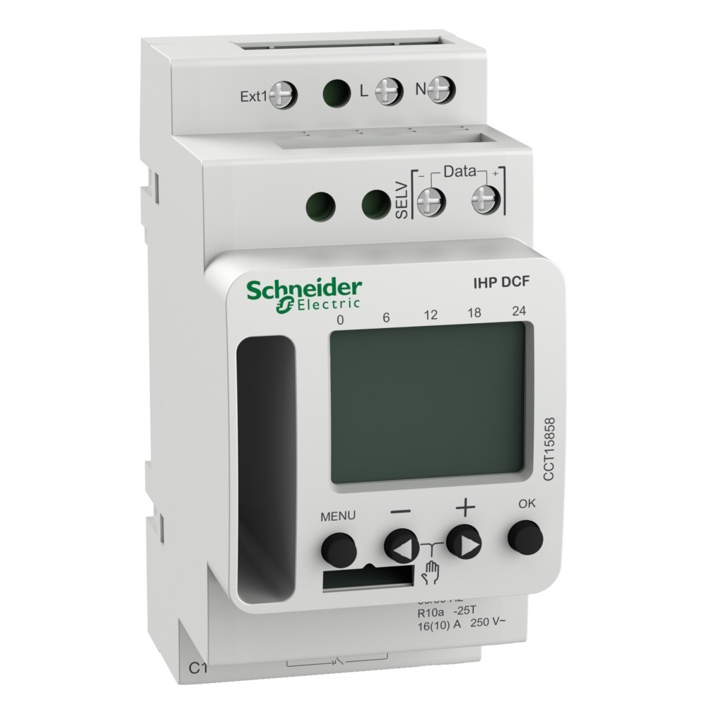 Bild von Schneider Electric, Zeitschaltuhr, SE CCT15858 Digitale Zeitschaltuhr IHP DCF Bluetooth
