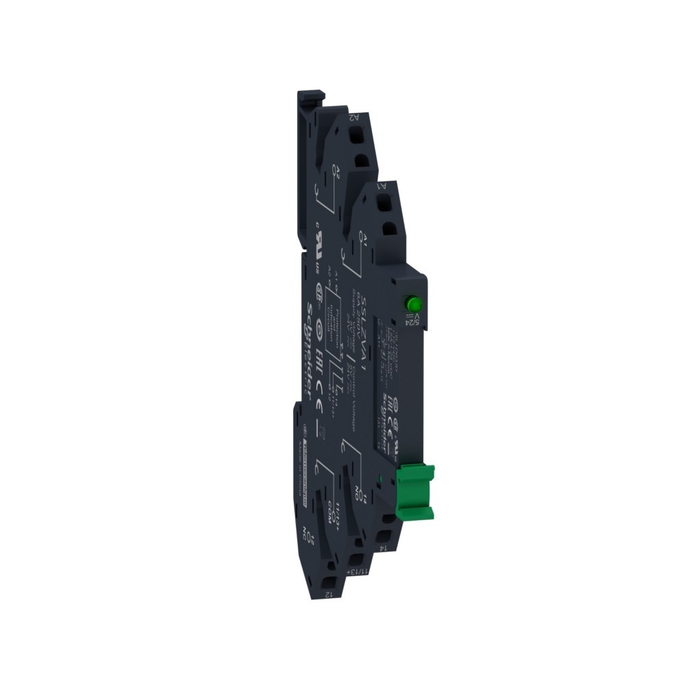Bild von 30x Schneider Electric, Zubehör Steuerungstechnik, Halbleiterrelais im Sockel, E: 3-12 VDC, SSL1D03JDPR (Relaissockel)