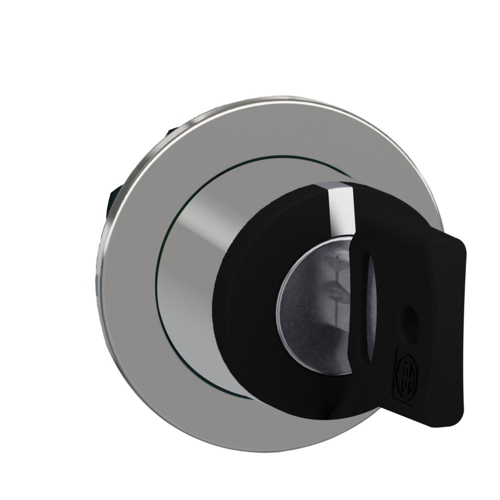 Bild von Schneider Electric ZB4FG09 Frontelement für Schlüsselschalter (Ø) 30.5mm Chrom, Schwarz 1St.