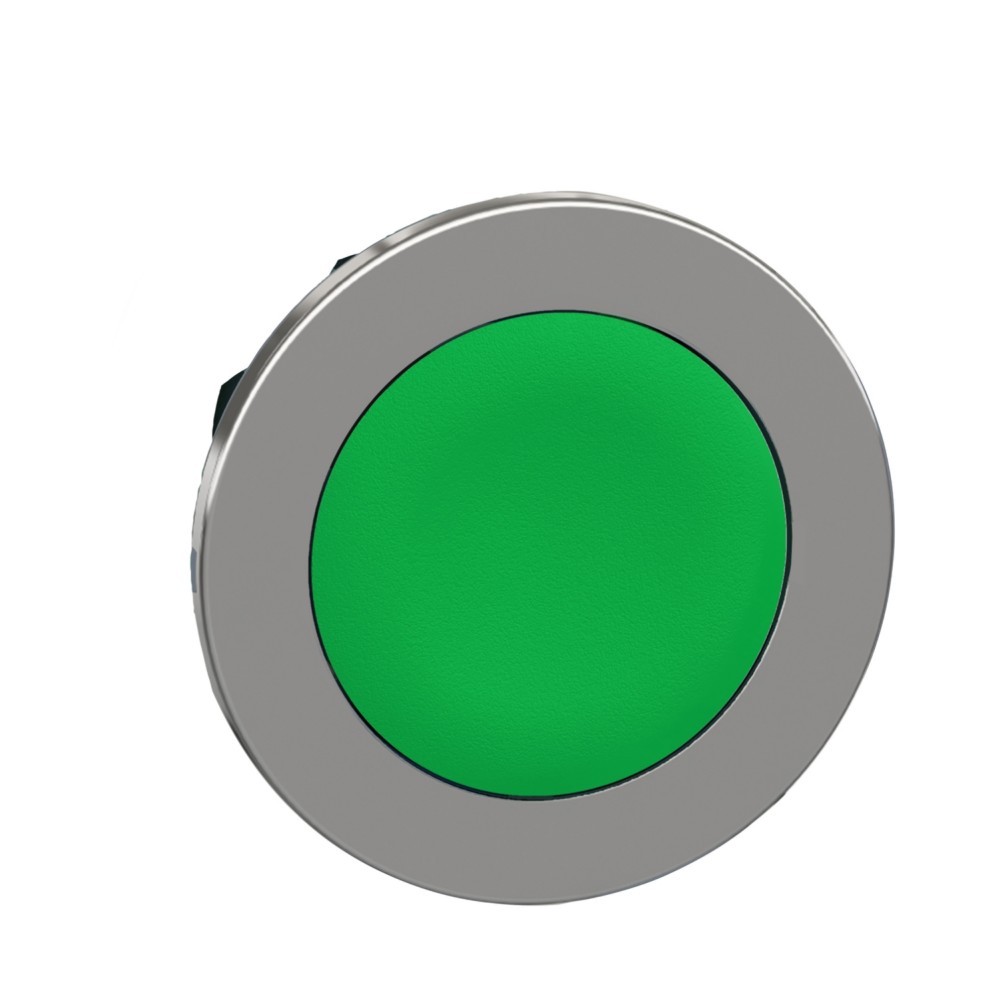 Bild von Schneider Electric ZB4FH03 Frontelement für Drucktaster flach (Ø) 30.5mm unbeschriftet Chrom, Grü