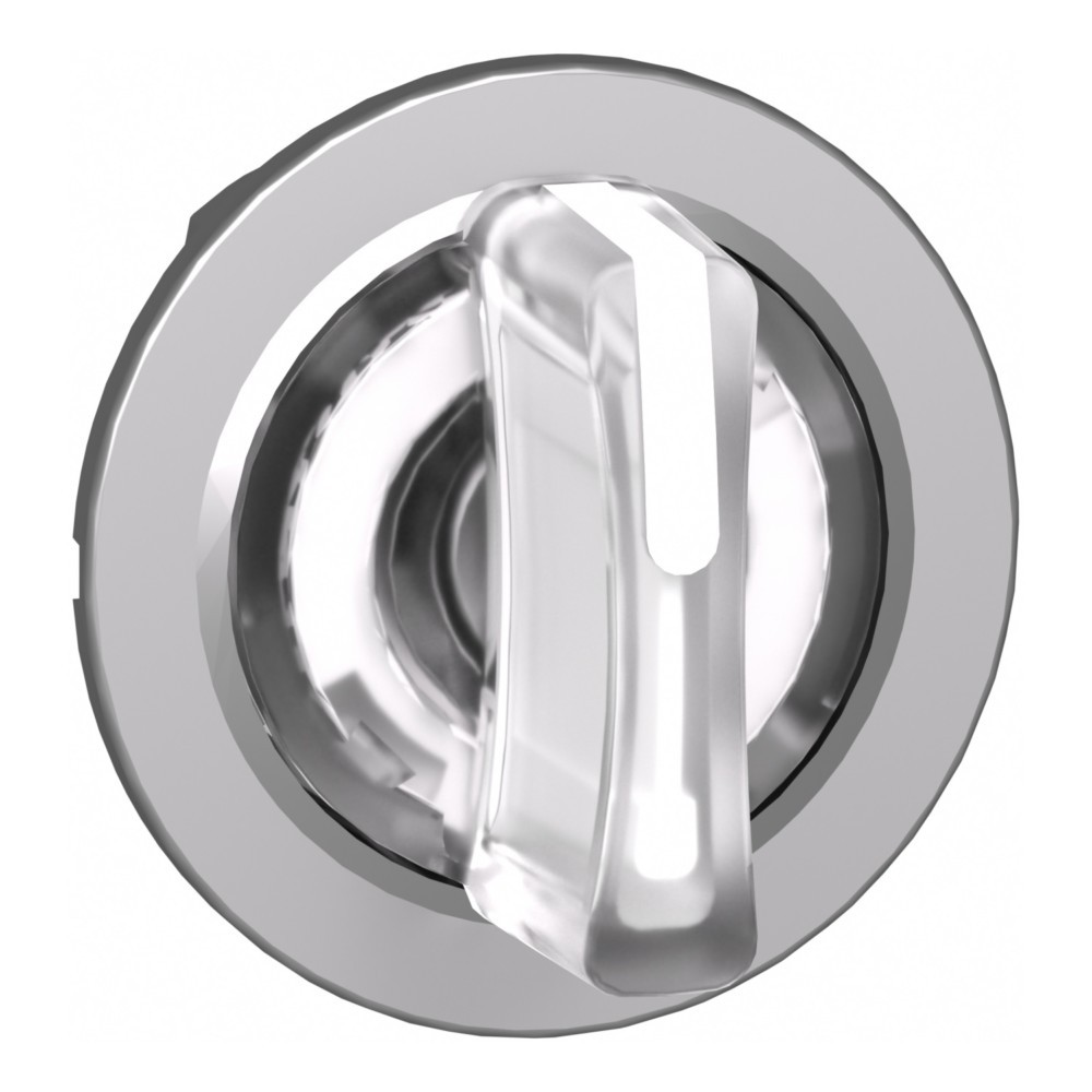 Bild von Schneider Electric ZB4FK1313 Frontelement für Wahlschalter flach (Ø) 30.5mm Chrom, Weiß 1St.