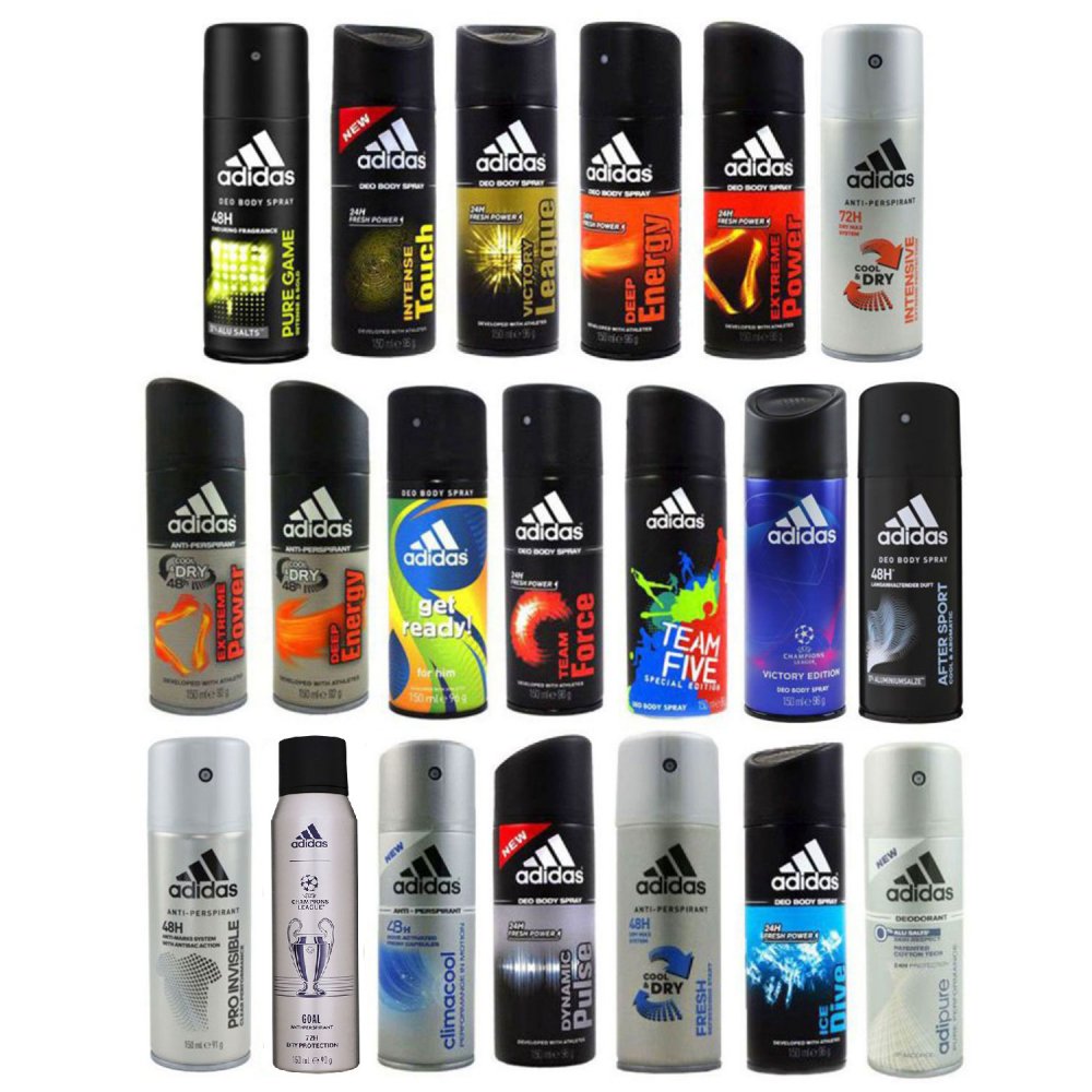 Bild von Adidas Deospray 6 x 150 ml Deodorant Deo Spray - verschiedene Sorten