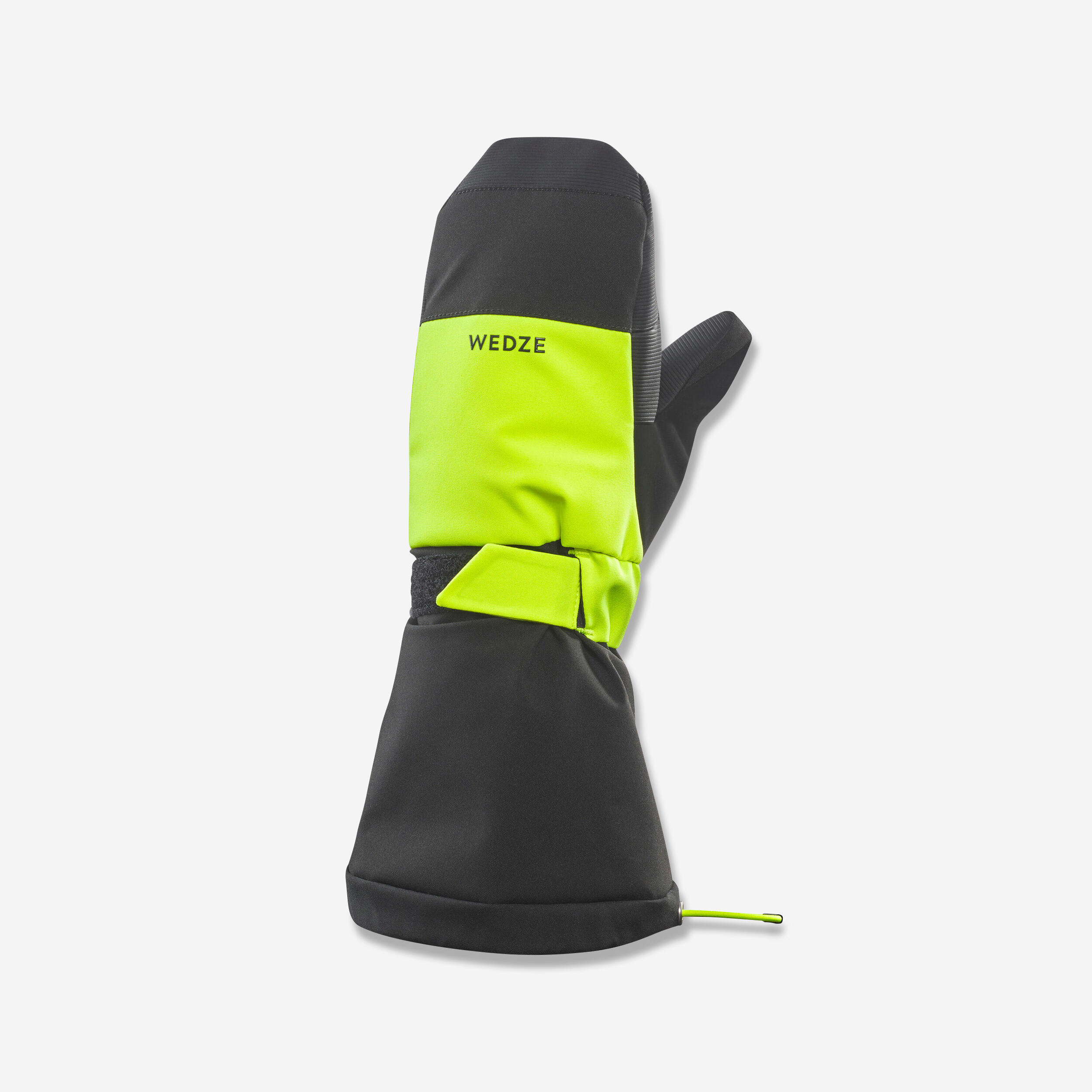 Bild von Skifäustlinge - 550 Kinder warm wasserdicht schwarz/neongelb