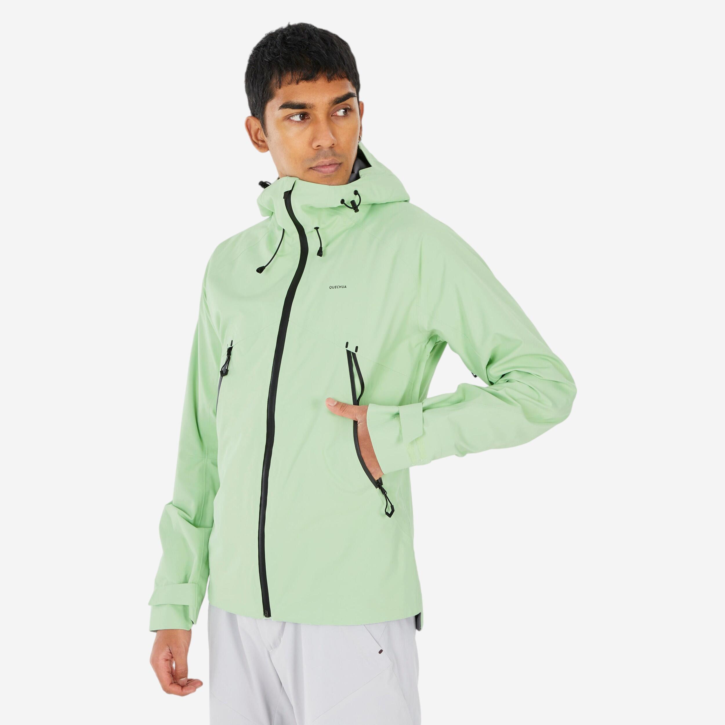 Bild von Wanderjacke Herren wasserdicht leicht - MH500 hellgrün