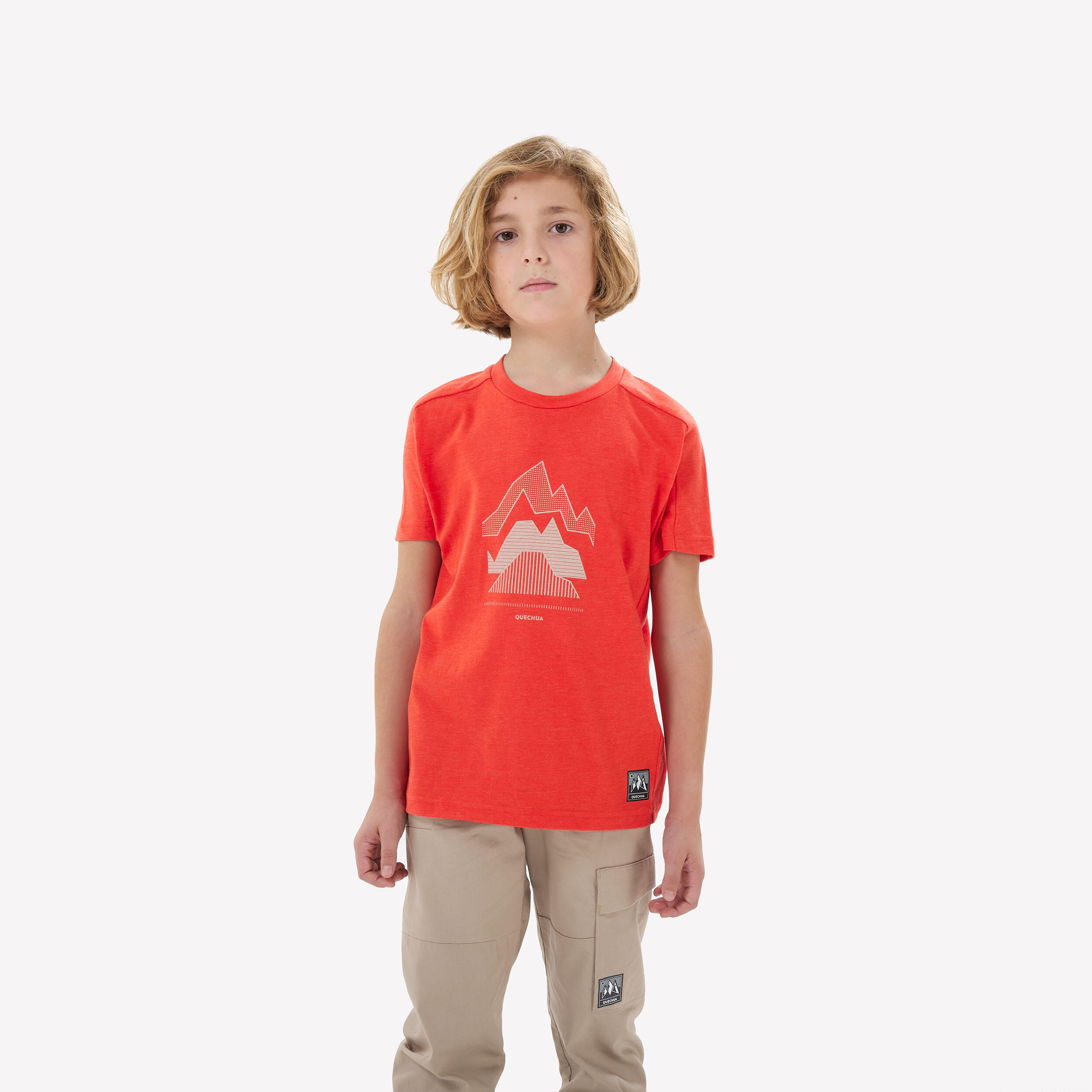 Bild von Wander-T-Shirt Kinder Grösse 122–170 - MH100 rot