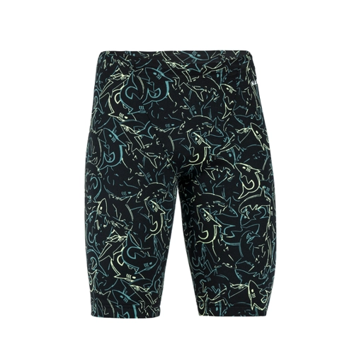 Bild von Badehose Jammer Jungen - Fitib Hai schwarz/gelb