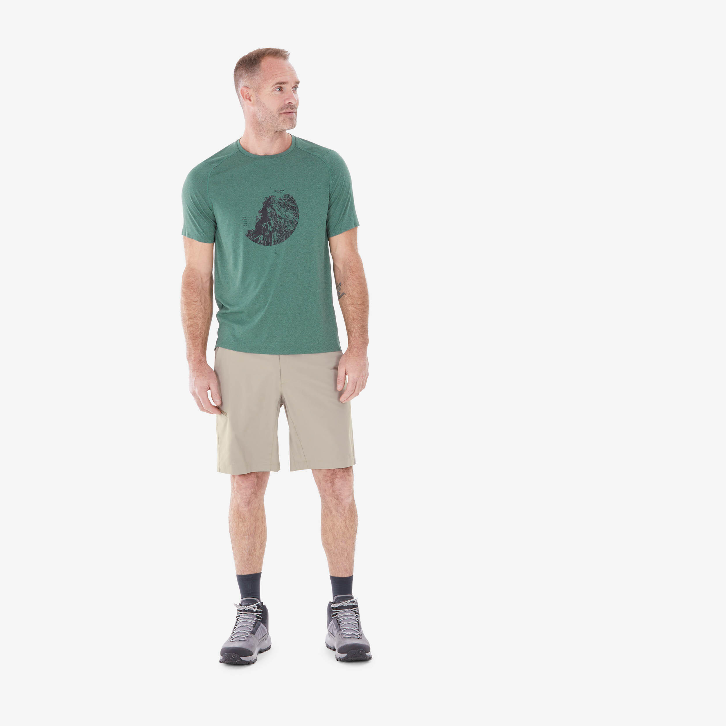 Bild von Wandershorts Herren - MH100 beige