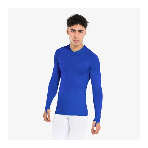 Bild von Damen/Herren Fußball Funktionsshirt langarm – Keepdry indigoblau