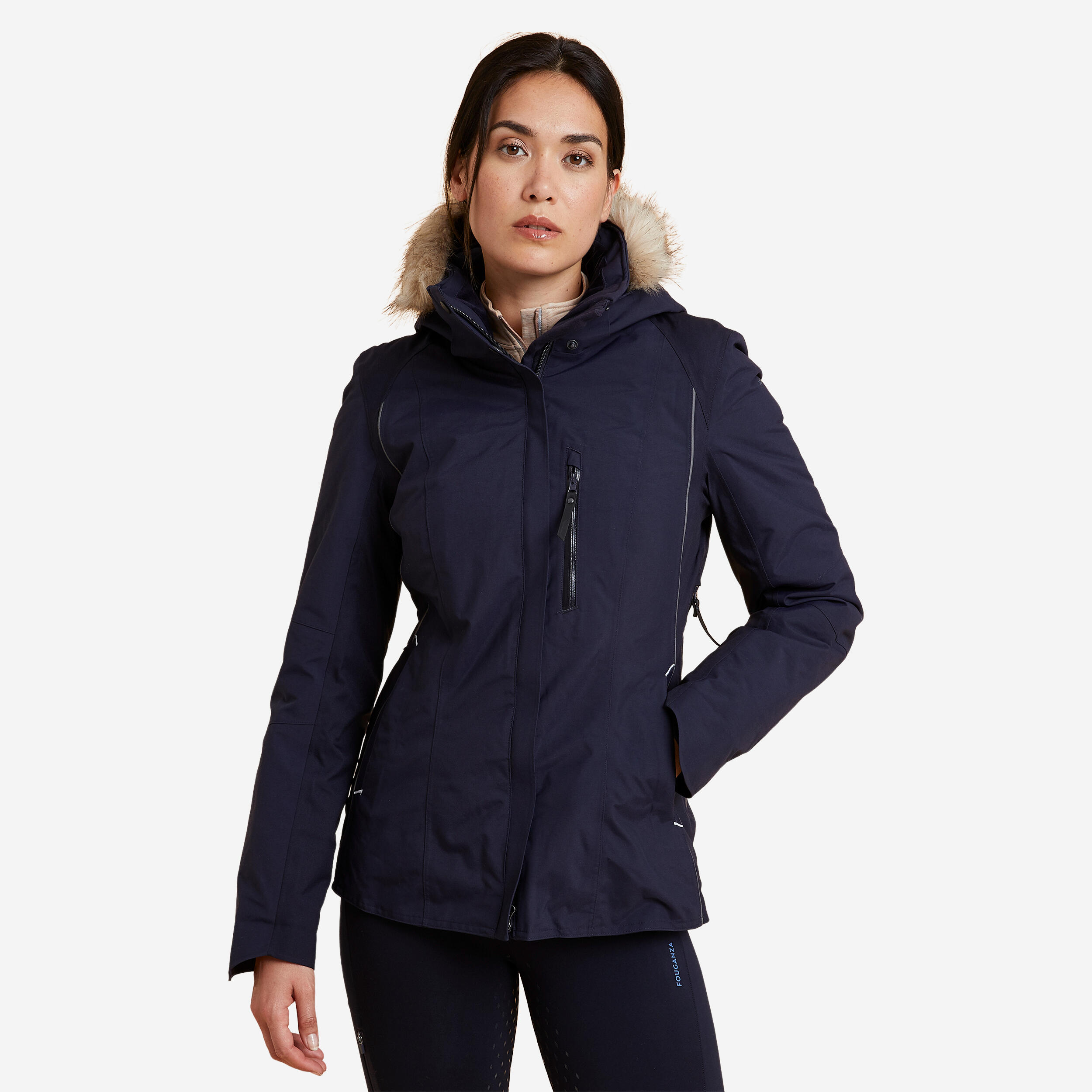 Bild von Winter-Reitjacke 580 wasserdicht Damen blau