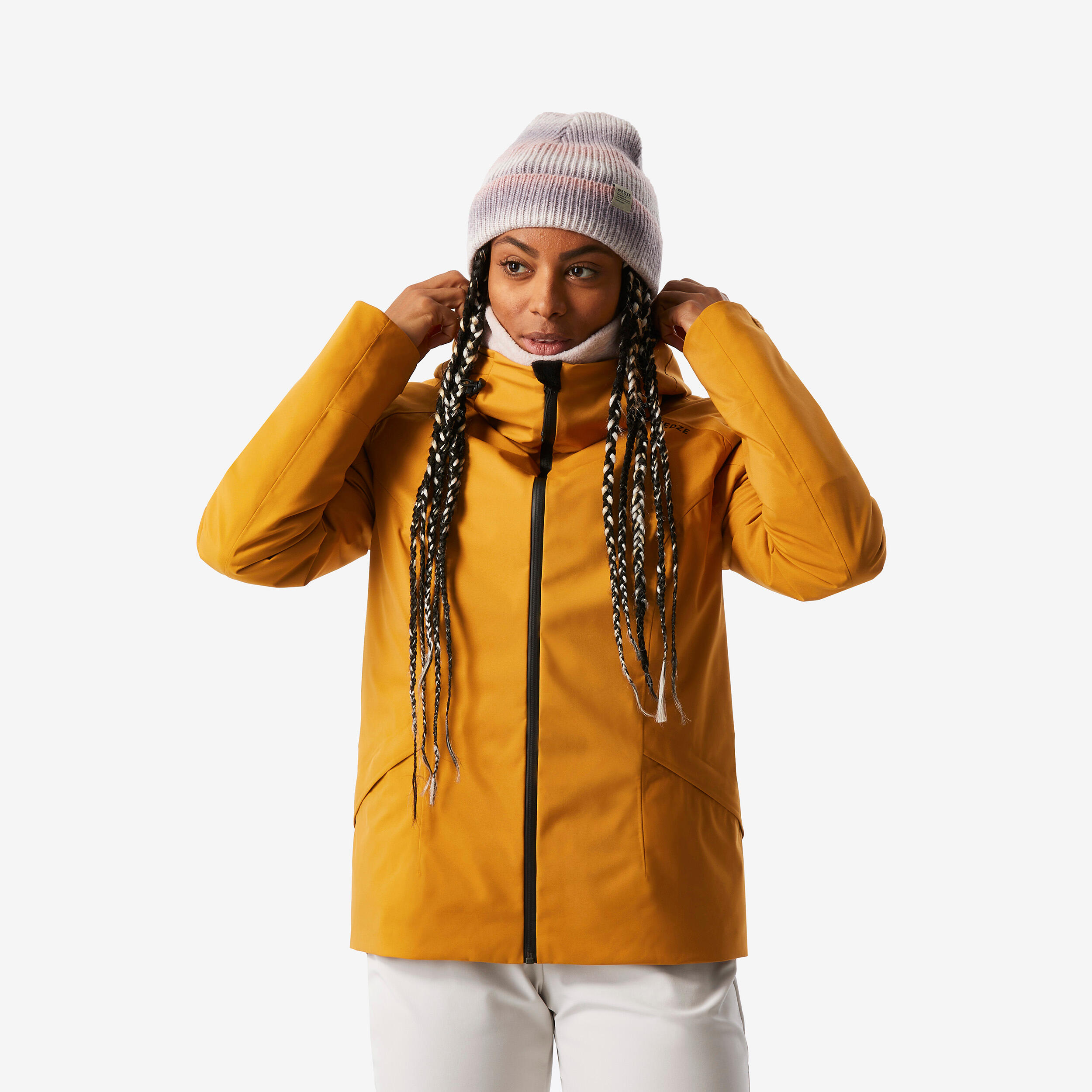 Bild von Skijacke Damen warm und wasserdicht - 500 camel
