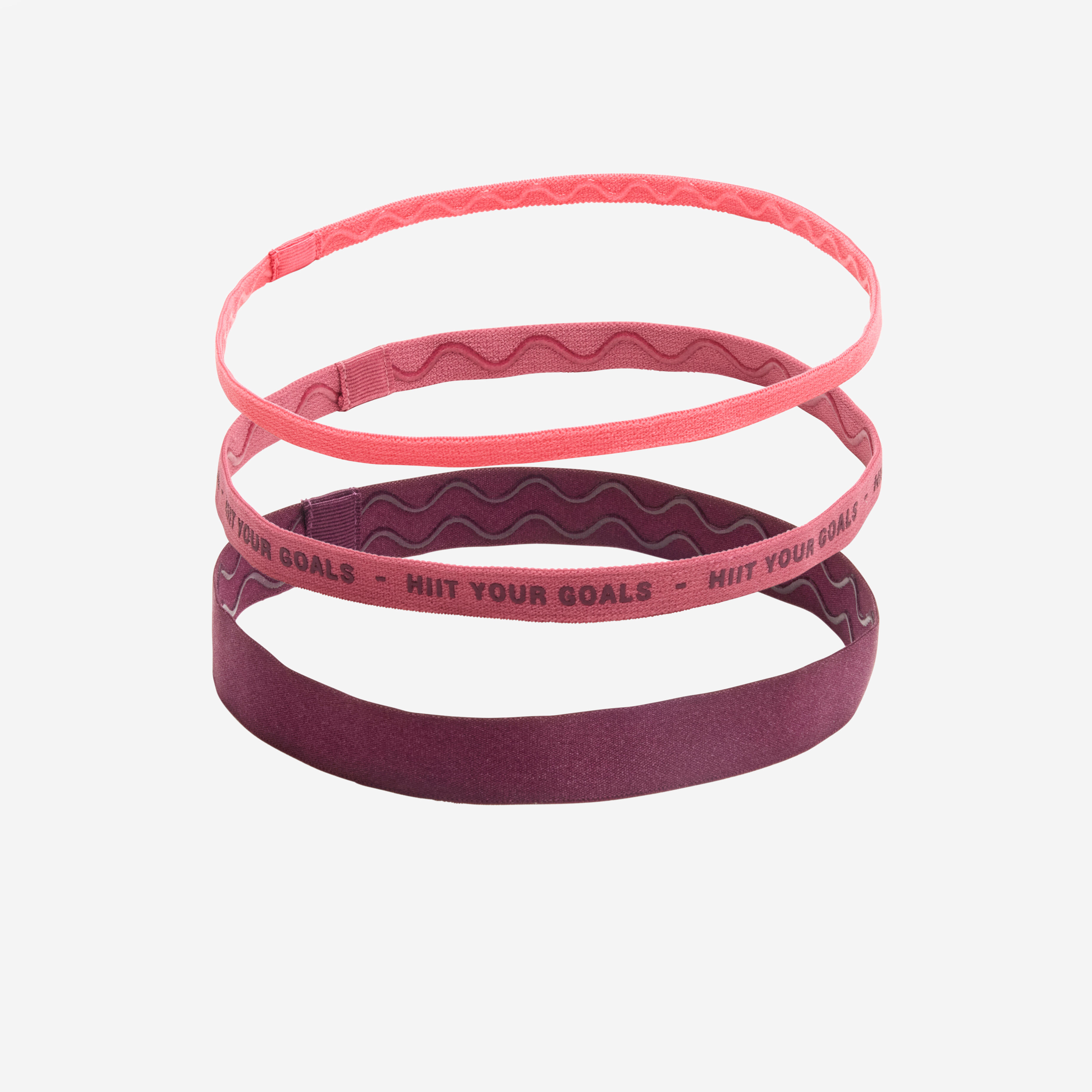 Bild von Haarband Damen elastisch 3er-Set - rosa