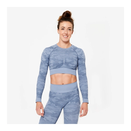 Bild von Elegantes Langarmshirt Crop Top für Damen
