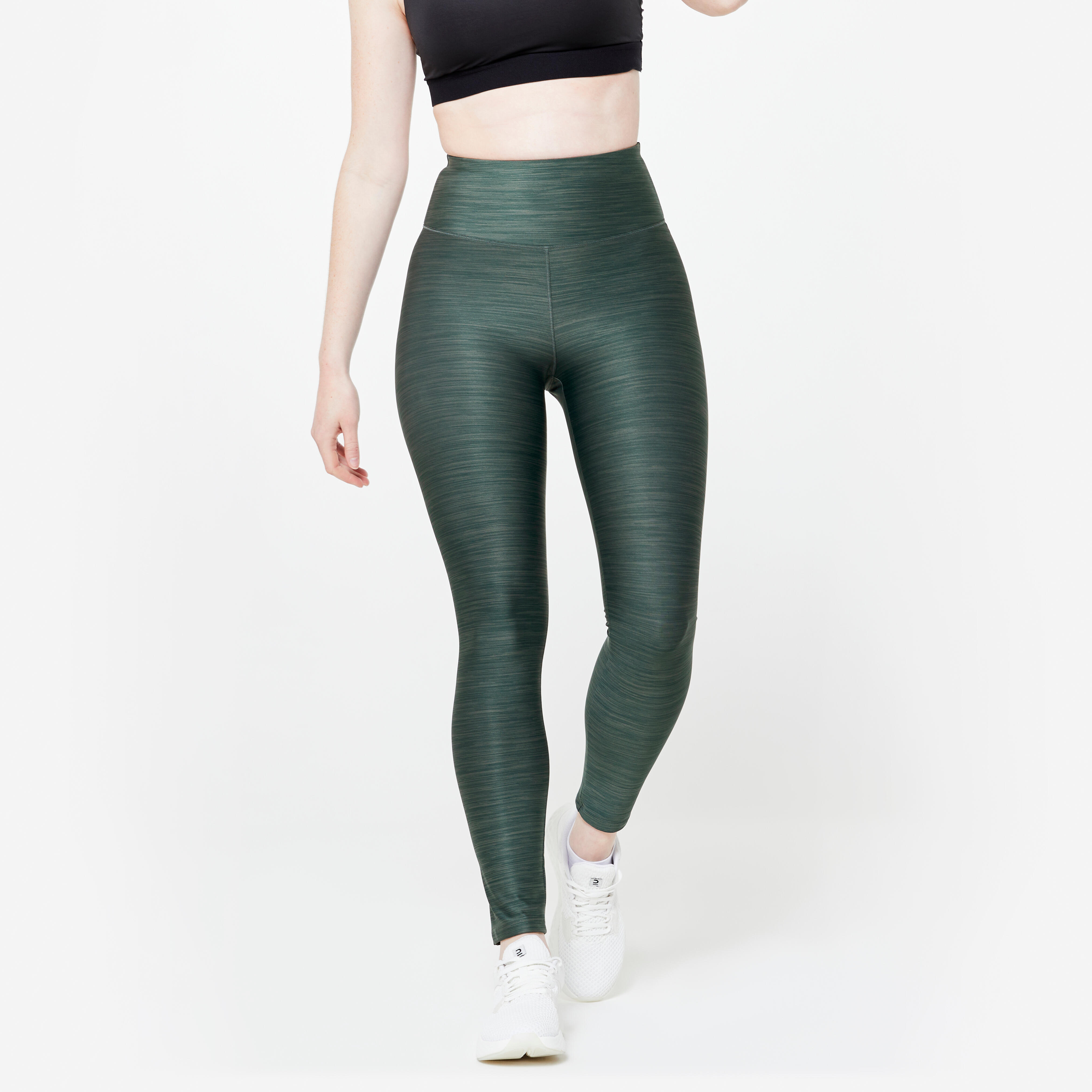 Bild von Leggings Damen hoher Taillenbund - grün