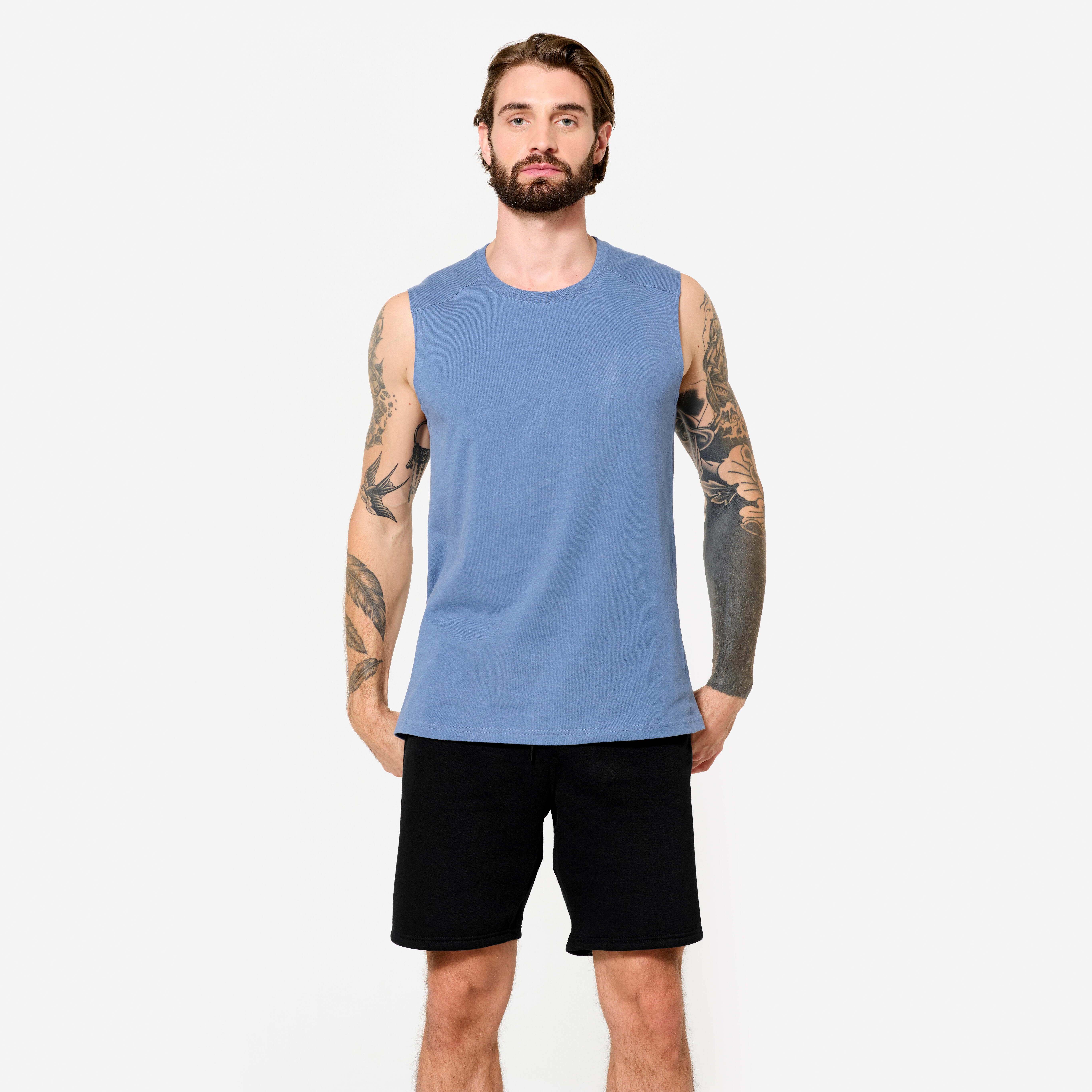 Bild von Tank Top Herren dehnbar - kometenblau