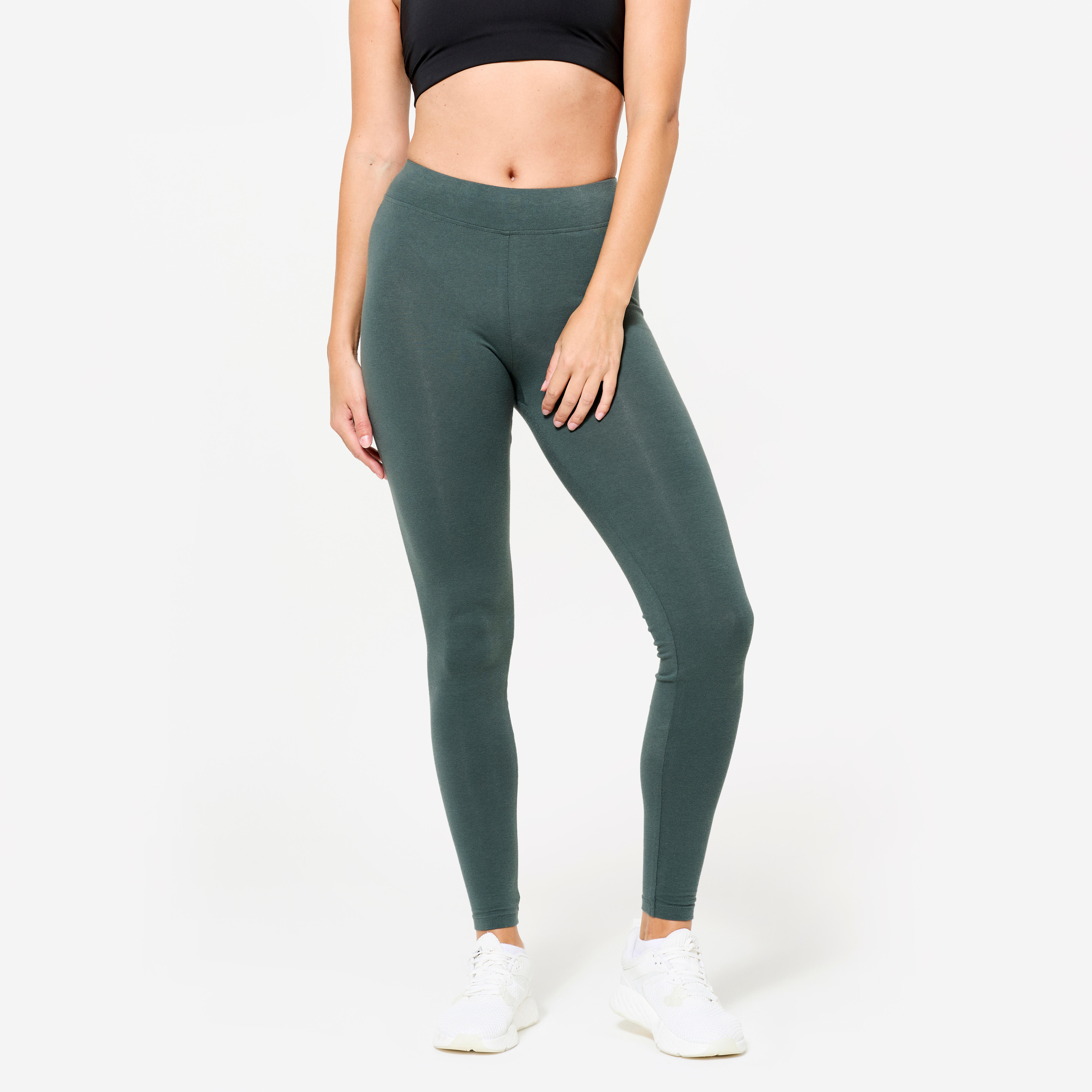 Bild von Leggings Damen Slim - khakigrün