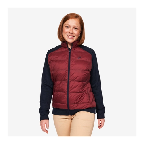 Bild von Damen Golf Steppjacke Hybrid - CW900 blau/bordeaux
