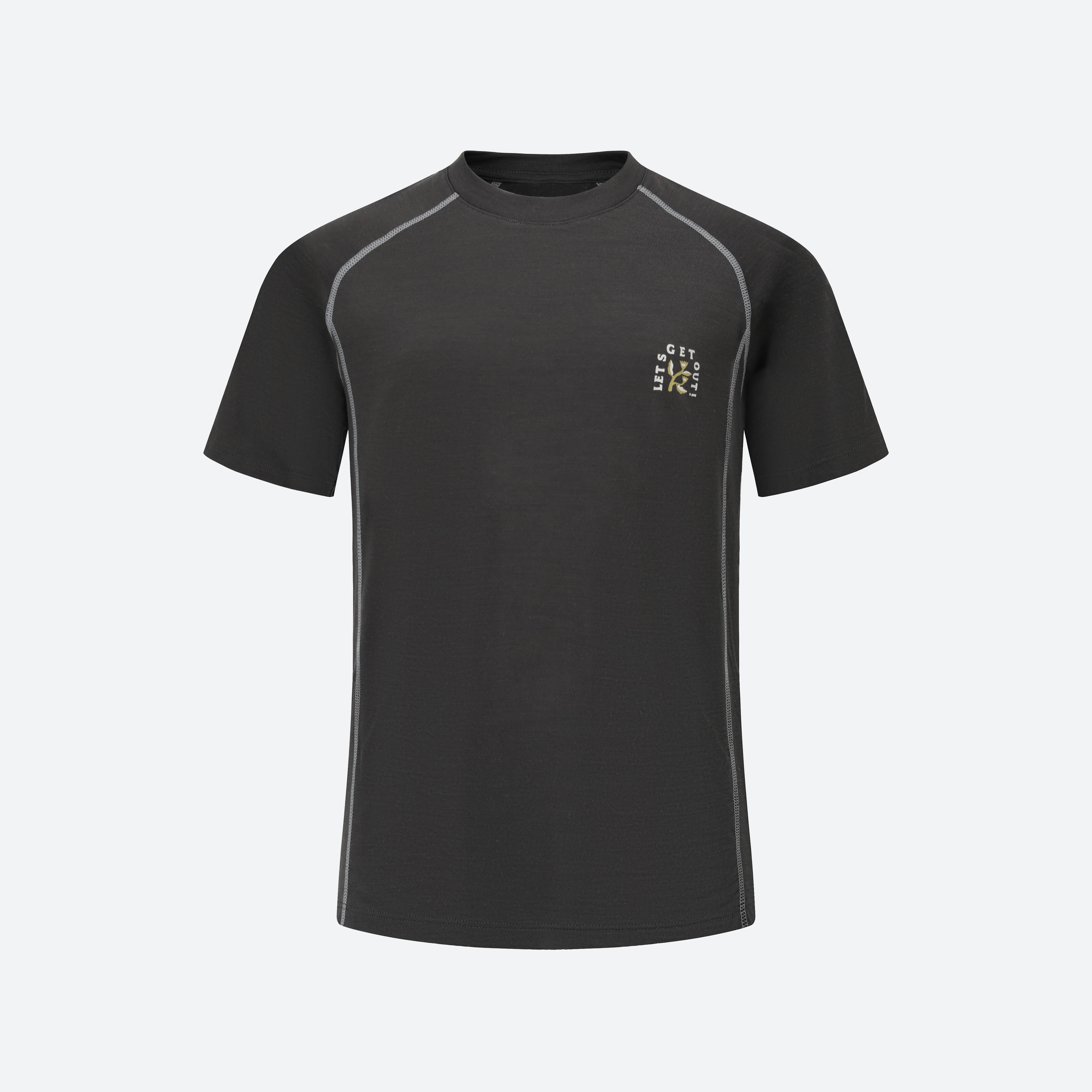 Bild von Wander-T-Shirt Kinder Merino - MH900 grau