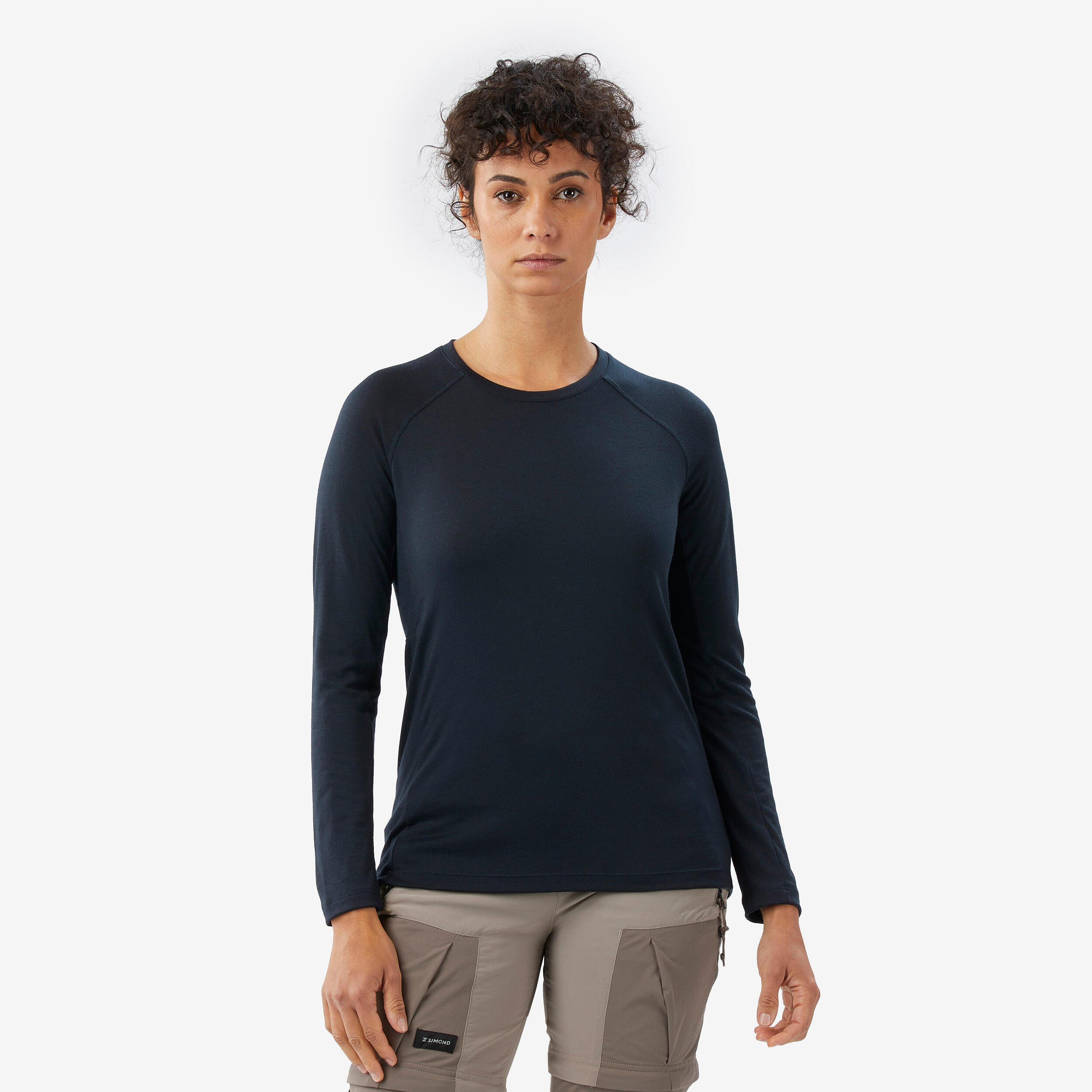 Bild von Merinoshirt Damen langarm - Merino Resist blau