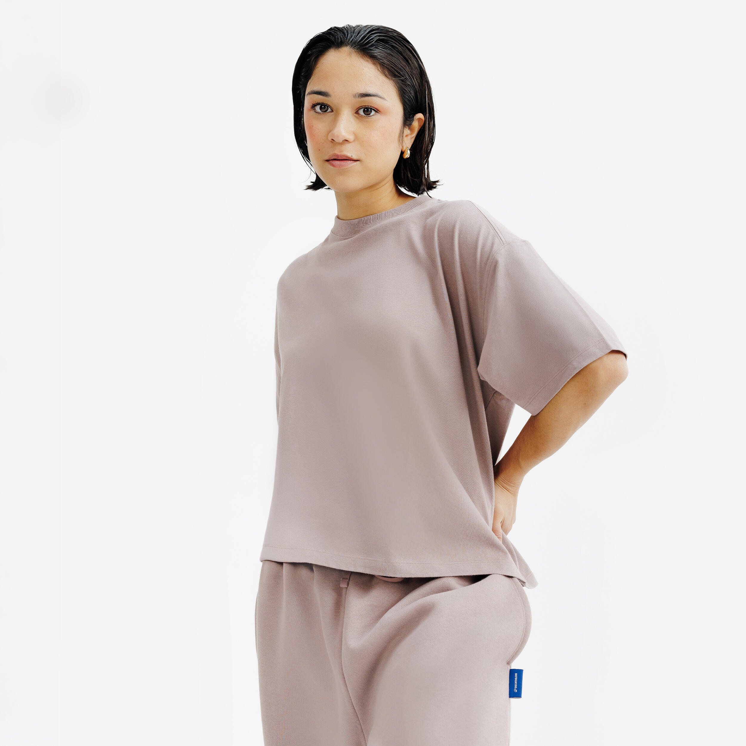Bild von T-Shirt Damen Crop Top - braun