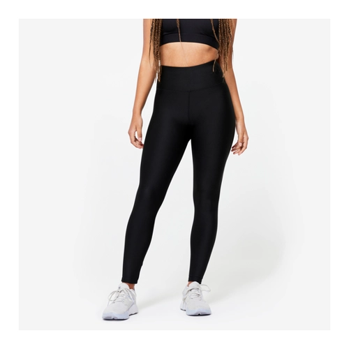 Bild von Leggings Damen hoher Taillenbund - schwarz