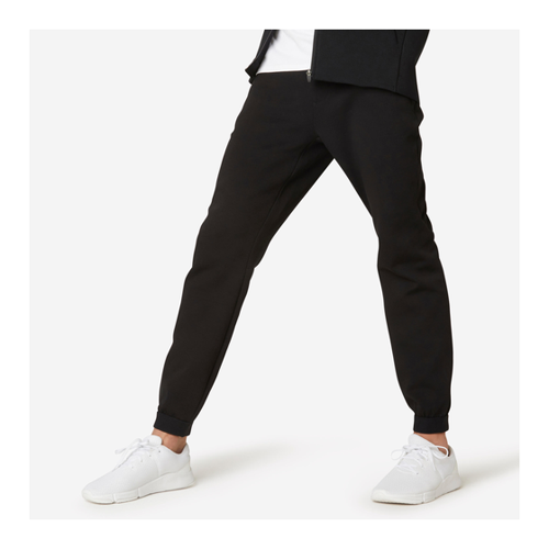 Bild von Herren Slim Jogginghose 500 schwarz – ideal für Training und Freizeit