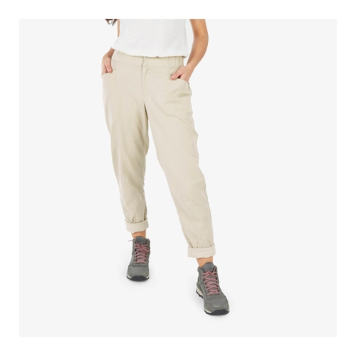 Bild von Damen Leinen Wandern Wanderhose - NH500 beige