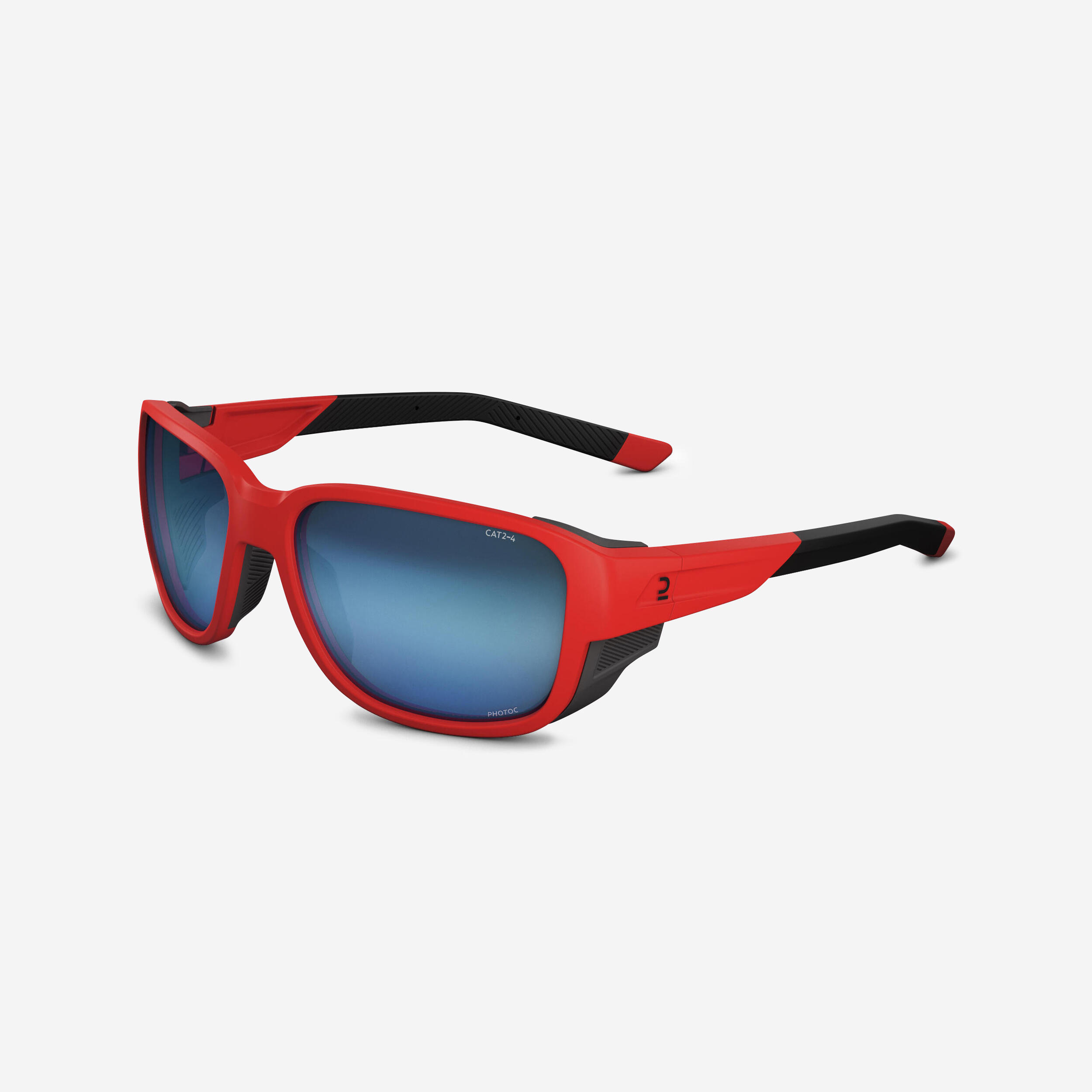 Bild von Sonnenbrille Erwachsene Kat. 2-4 photochrom Bergwandern - MH570 rot/blau