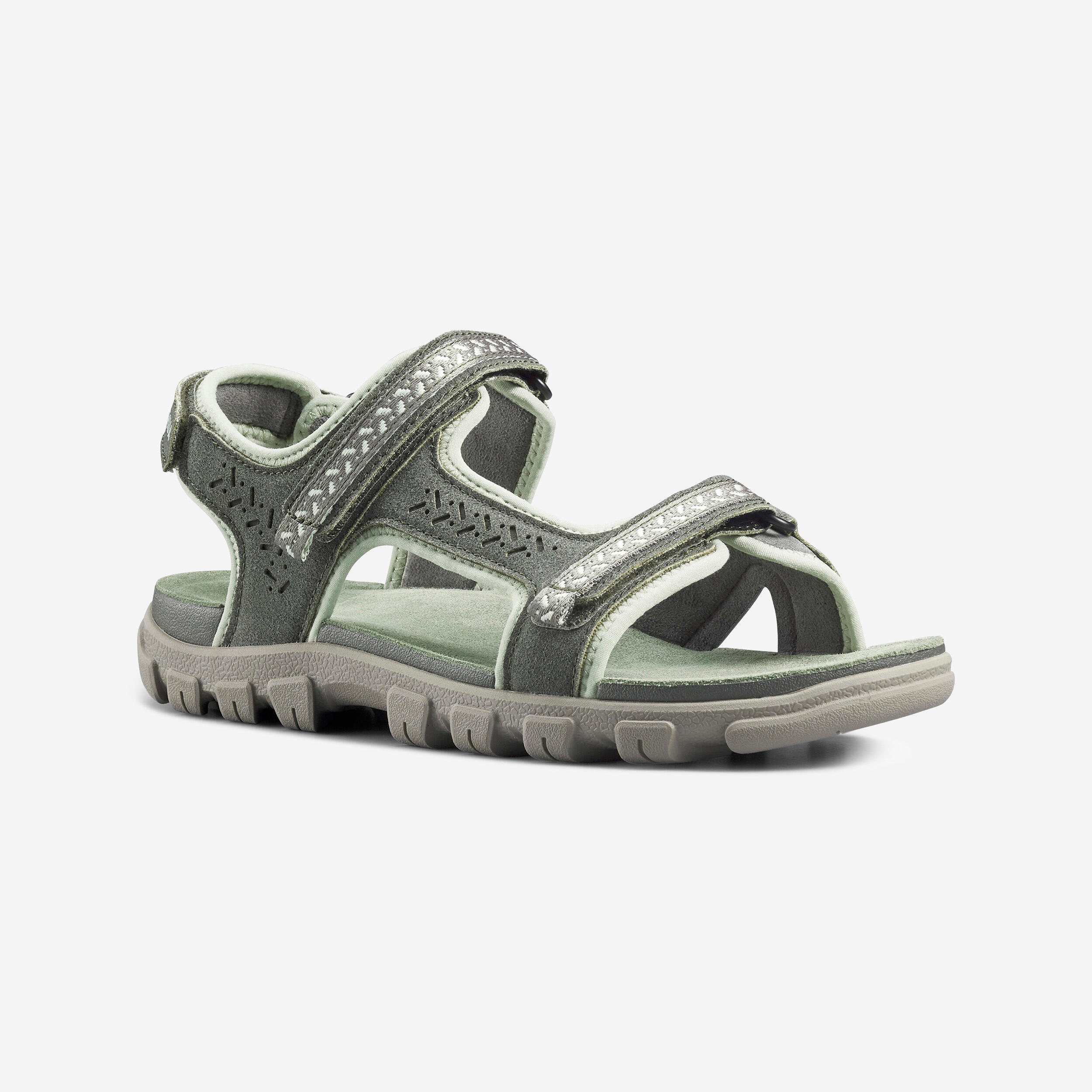 Bild von Trekkingsandalen Damen Leder Wandern - NH500