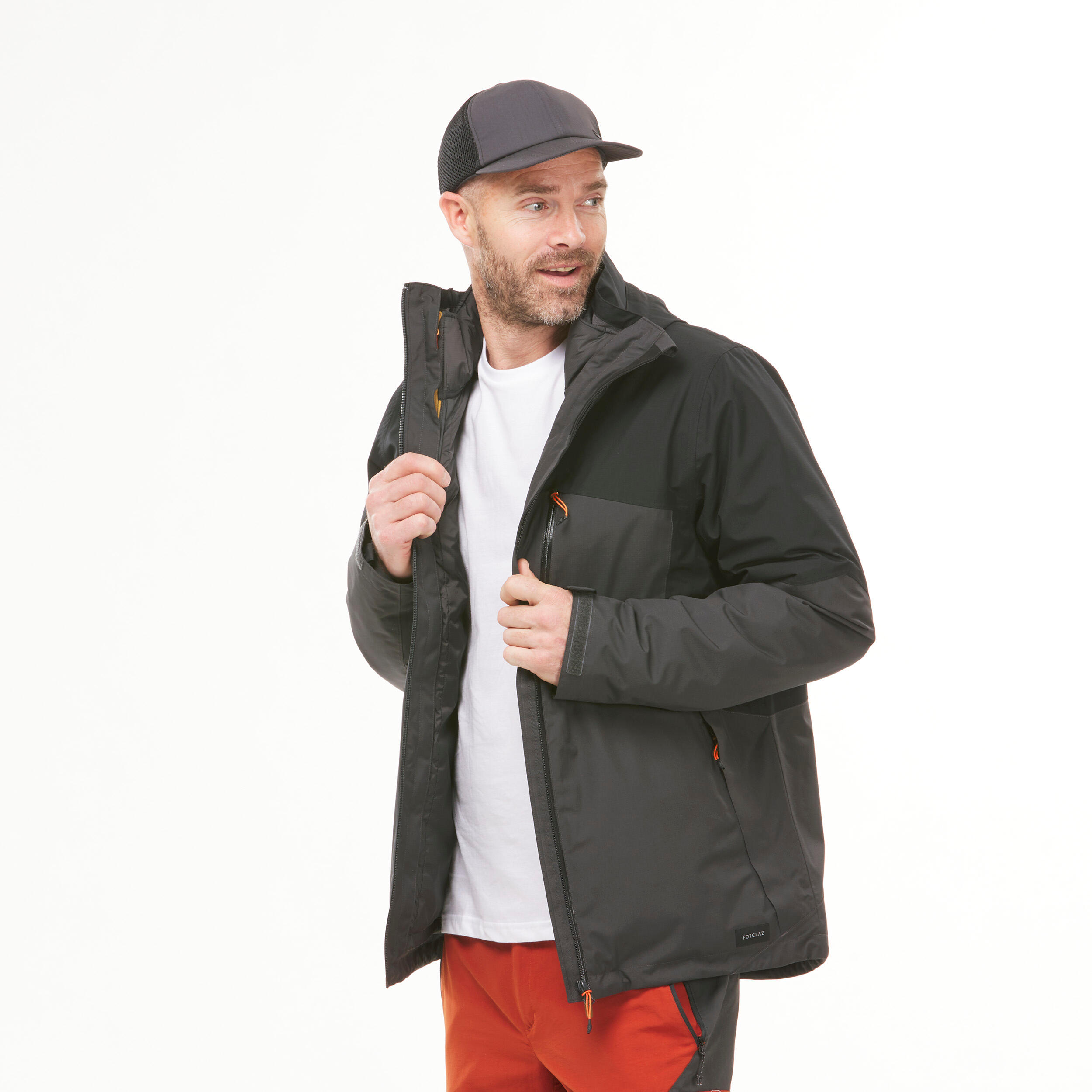 Bild von 3-in-1-Jacke Herren wasserdicht bis -10 °C - Travel 500 schwarz