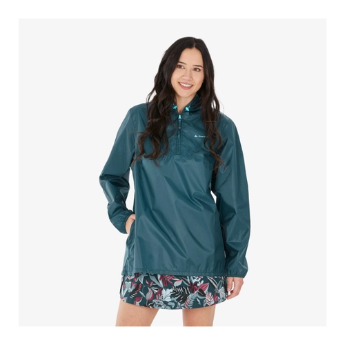 Bild von Regenjacke Damen winddicht wasserabweisend Wandern - Raincut 1/2 Zip