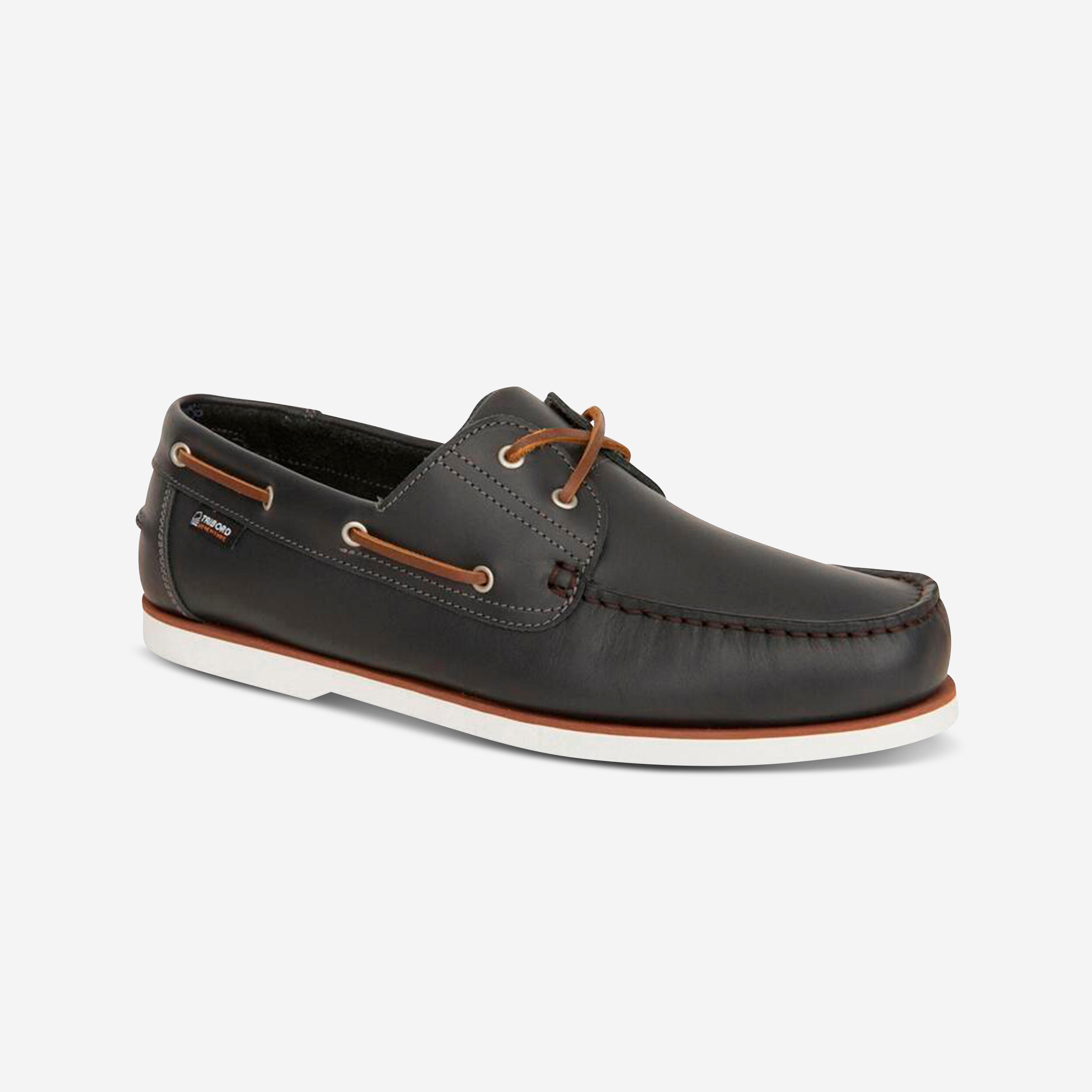 Bild von Segelschuhe Herren Leder - 500 grau